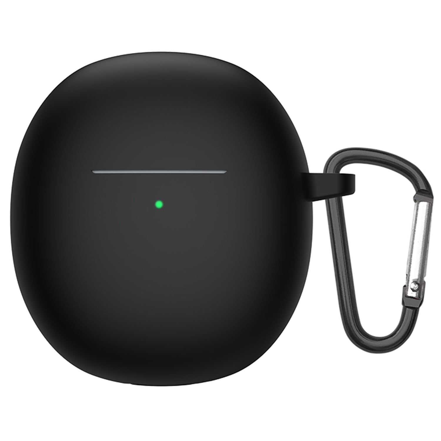 For vivo TWS Air Bluetooth Earphone Charging Case Soft Silicone Cover Drop-proof Shell with Hanging Buckle