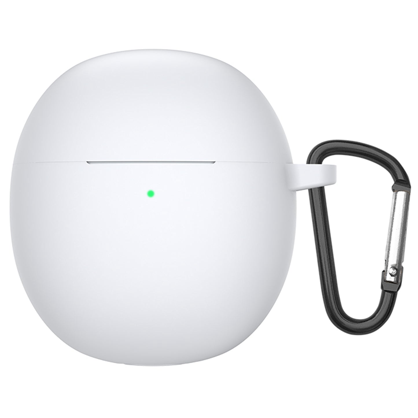 For vivo TWS Air Bluetooth Earphone Charging Case Soft Silicone Cover Drop-proof Shell with Hanging Buckle