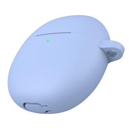 For vivo TWS Air Bluetooth Earphone Charging Case Soft Silicone Cover Drop-proof Shell with Hanging Buckle