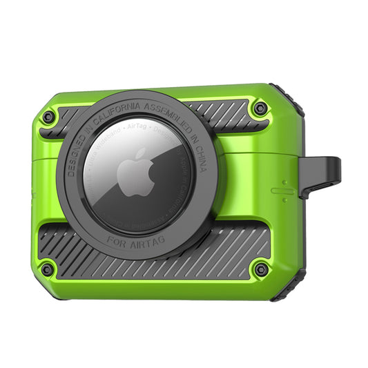 2 in 1 Protective Case for AirPods 3+AirTag Auto Spring Opening Bluetooth Earbuds Cover with Anti-Lost Hook