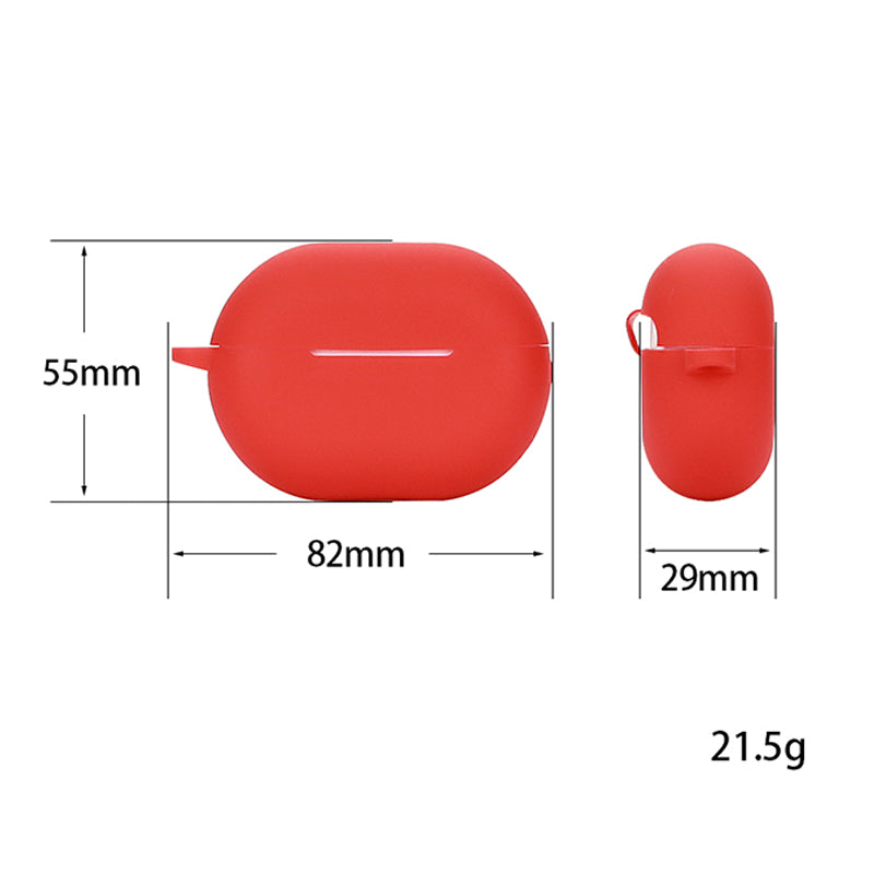 For Huawei FreeBuds Pro 2 Bluetooth Earphone Silicone Case Dust Plug Design Protective Cover with Anti-lost Buckle