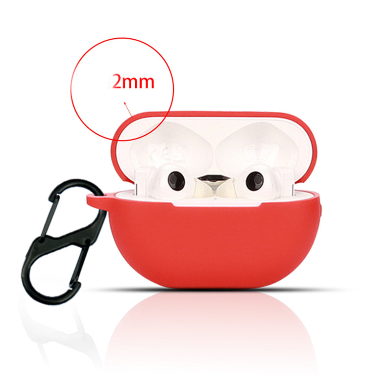 For Huawei FreeBuds Pro 2 Bluetooth Earphone Silicone Case Dust Plug Design Protective Cover with Anti-lost Buckle