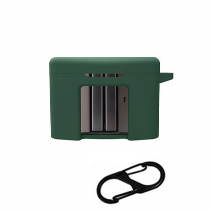 For FIIL CC Pro2 Silicone Case Bluetooth Earphone Anti-scratch Protective Cover with Anti-lost Buckle