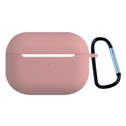 2.5mm Earphone Silicone Case for Apple AirPods Pro, Bluetooth Earbud Charging Box Anti-drop Cover with Carabiner