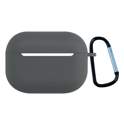 2.5mm Earphone Silicone Case for Apple AirPods Pro, Bluetooth Earbud Charging Box Anti-drop Cover with Carabiner