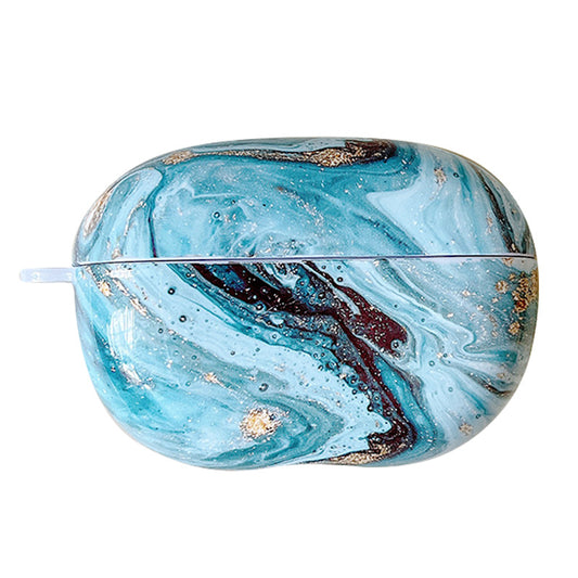 For Huawei FreeBuds Pro 2 Marble Pattern Hard PC Protective Case Bluetooth Earphone Anti-drop Cover