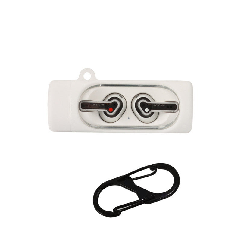 For Nothing Ear Stick Silicone Earphone Case Bluetooth Earbud Anti-drop Protective Cover with Anti-loss Buckle