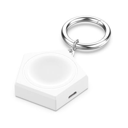 Portable Pentagonal Wireless Charger for Huawei Watch GT Cyber / Huawei Watch 3 Smart Watch Charging Dock with Keyring
