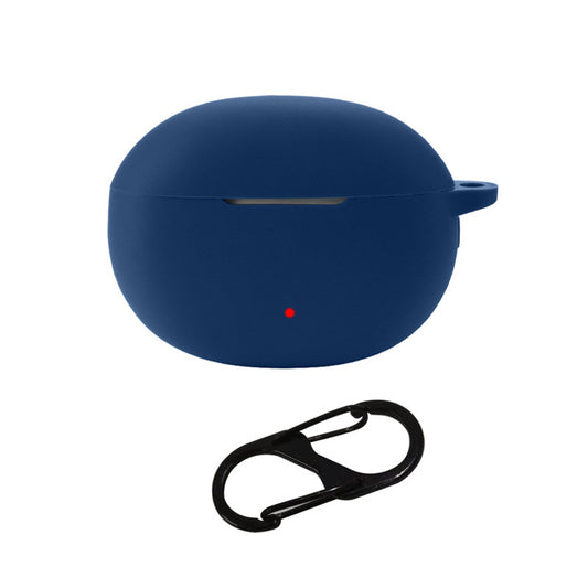 For Honor Earbuds 3i Bluetooth Earphone Silicone Case Earbud Charging Box Anti-drop Cover with Anti-loss Buckle