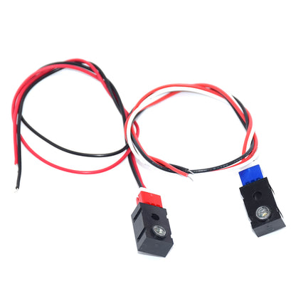 2Pcs Infrared Beam Sensor Detector Alarm Photocell Photoelectric Switch DC 12-24V Light Control Switch Detect Distance 2m