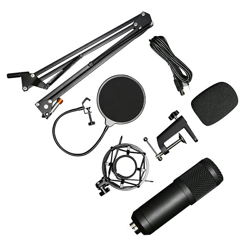 BM800 USB Streaming PC Microphone Kit 192KHz/24Bit Condenser Mic for Podcasting Gaming Home Recording