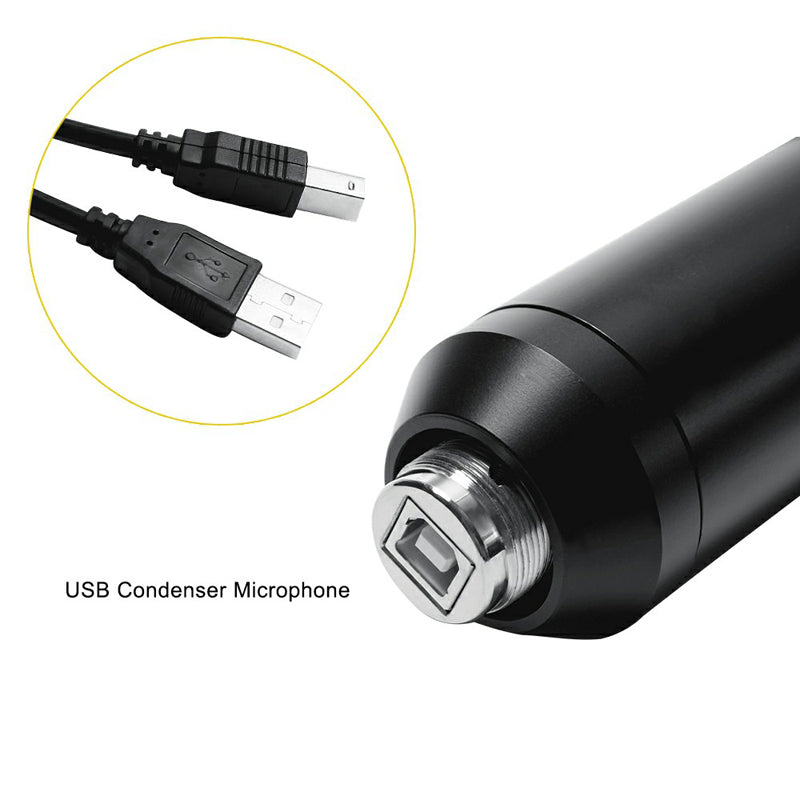 BM800 USB Streaming PC Microphone Kit 192KHz/24Bit Condenser Mic for Podcasting Gaming Home Recording