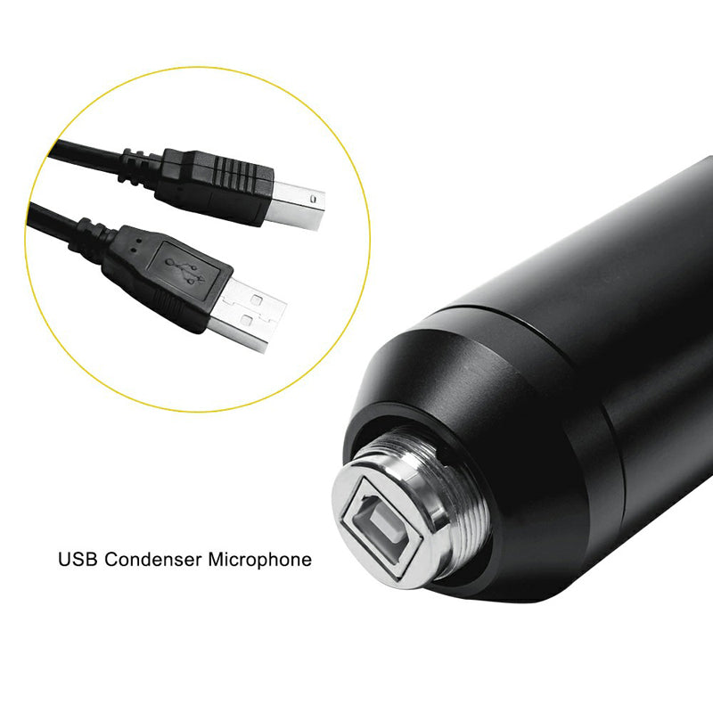 BM800 USB Streaming PC Microphone Kit 192KHz/24Bit Condenser Mic for Podcasting Gaming Home Recording