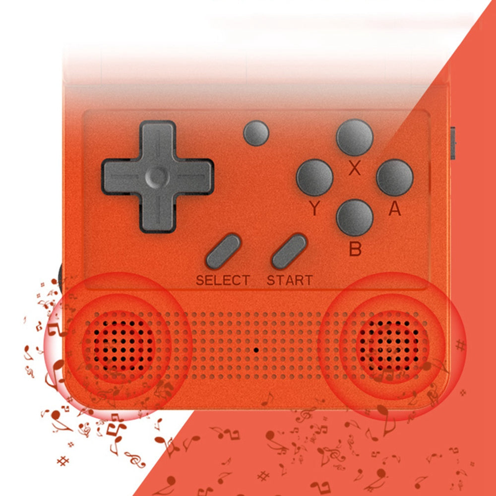 POWKIDDY V90 (64GB Card) English Version Flip Cover Retro Game Console 3-inch Screen Open Source Video Game Player Gift