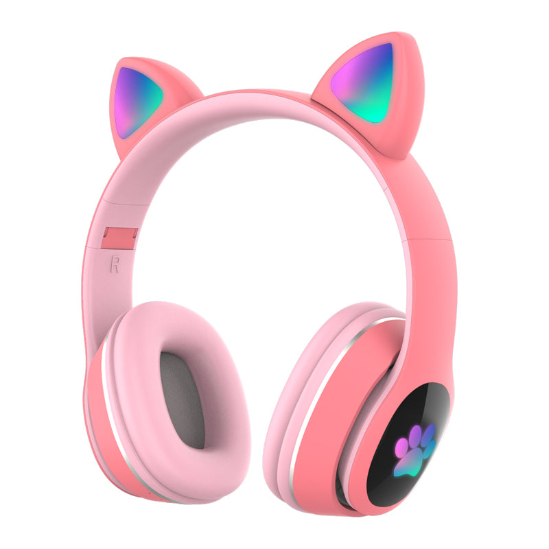 L400 Cat Ear Shape Breathing Light Bluetooth Headsets Wireless Earphones