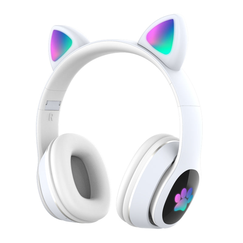 L400 Cat Ear Shape Breathing Light Bluetooth Headsets Wireless Earphones