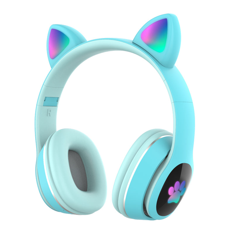 L400 Cat Ear Shape Breathing Light Bluetooth Headsets Wireless Earphones
