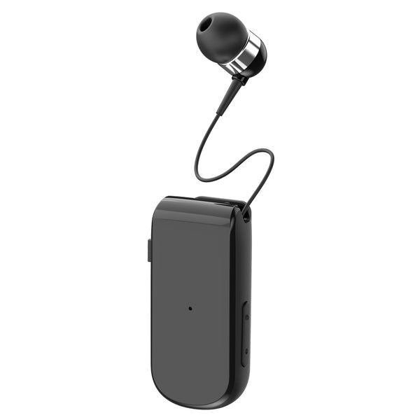 Business Wireless Bluetooth Headset Telescopic Type Collar Clip HD Sound Quality Earphone with Mic