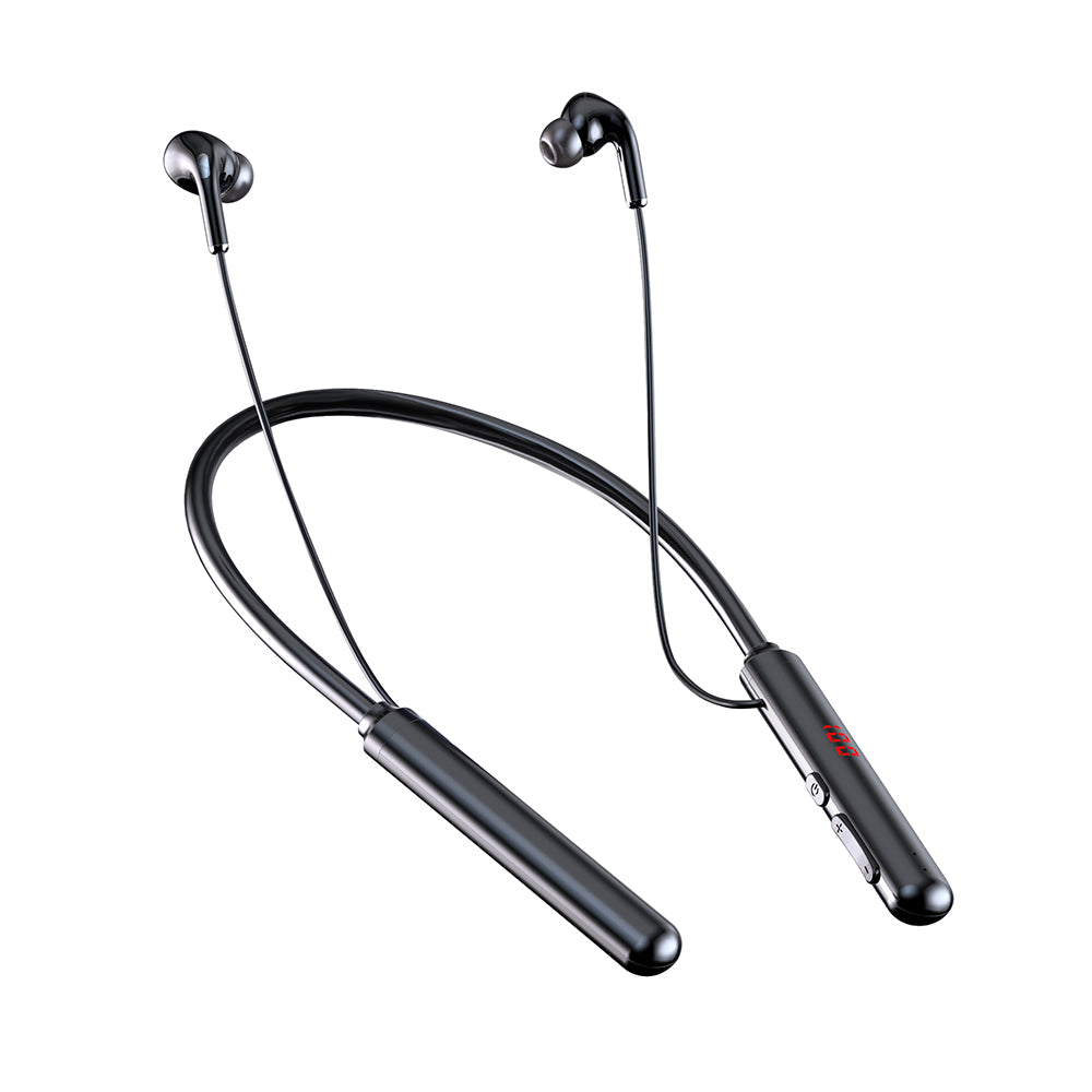 960 Bluetooth 5.0 Earphone Sports Neckband Headphone Bass Stereo Power LED Display Noise Cancelling Headset Support TF Card