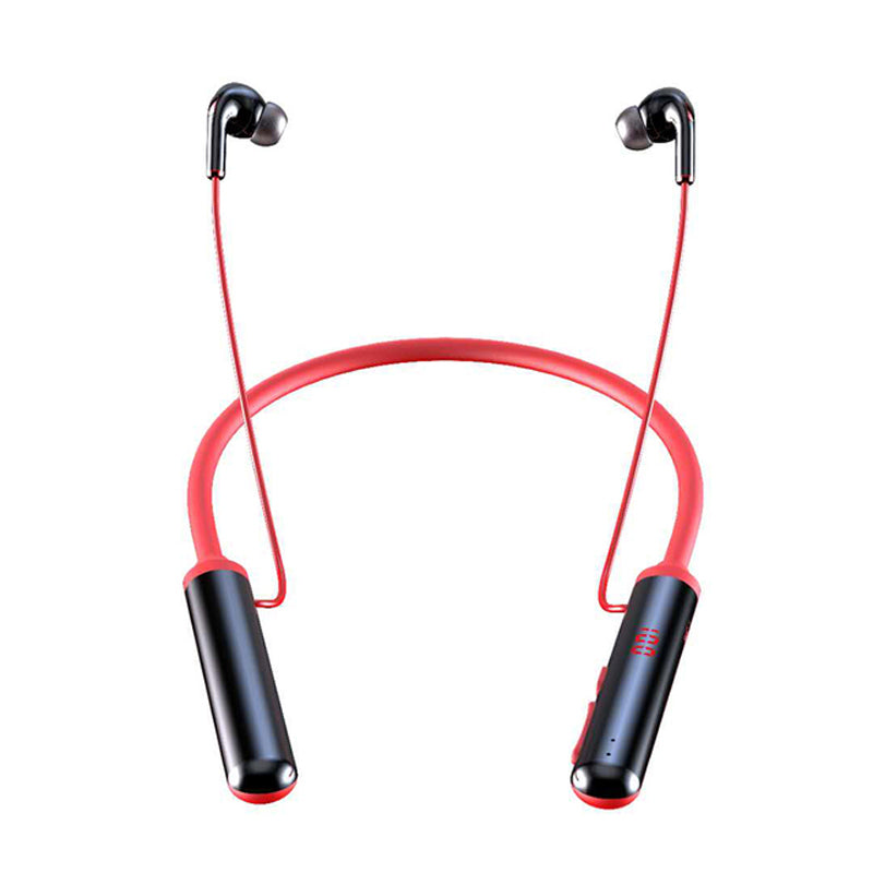 960 Bluetooth 5.0 Earphone Sports Neckband Headphone Bass Stereo Power LED Display Noise Cancelling Headset Support TF Card