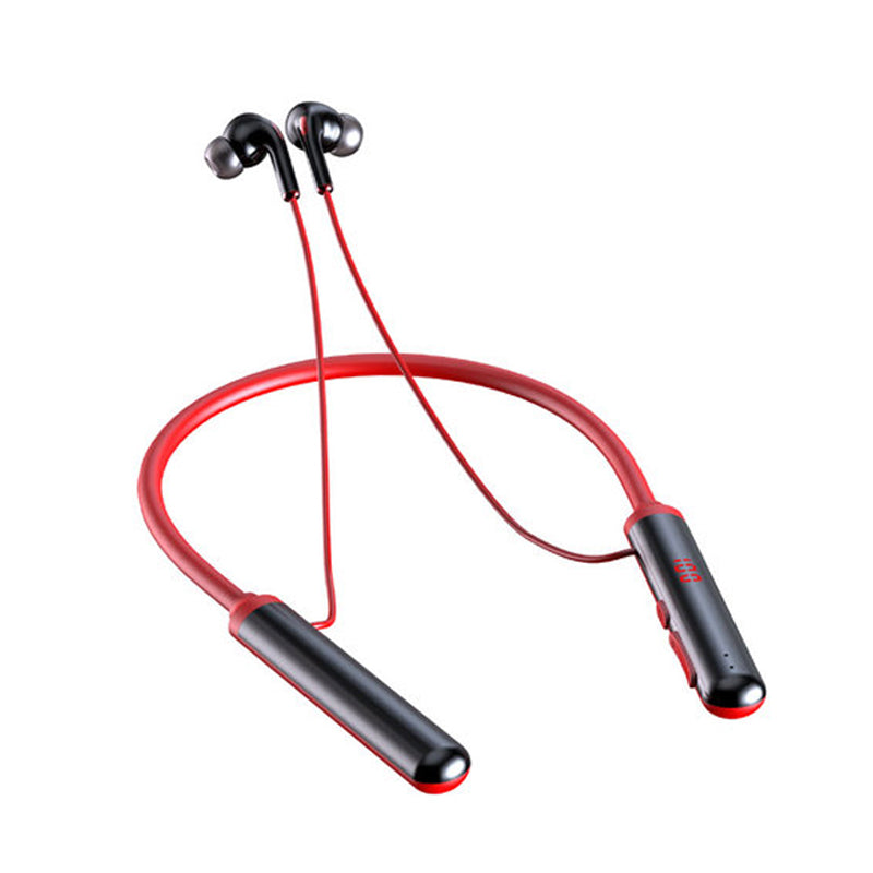 960 Bluetooth 5.0 Earphone Sports Neckband Headphone Bass Stereo Power LED Display Noise Cancelling Headset Support TF Card