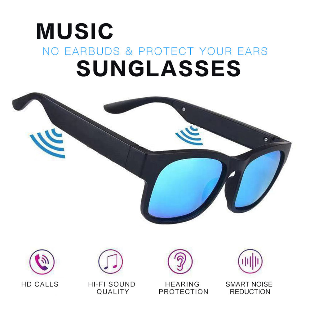 G1 Bone Conduction Smart Audio Sunglasses Wireless Bluetooth Hands-free Earphone Anti-Blue Light Music Glasses