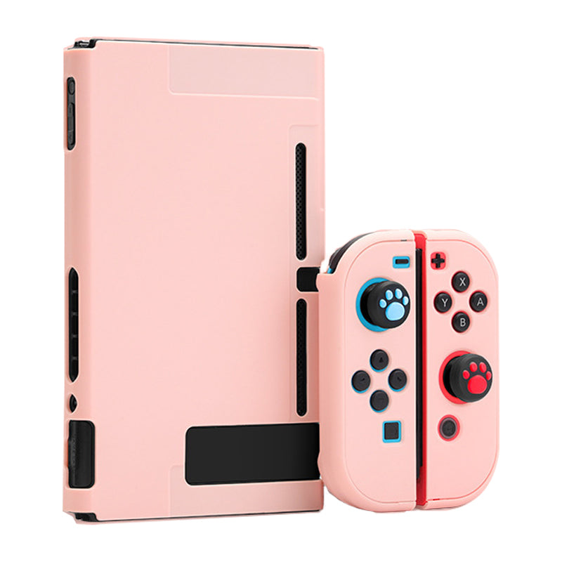 Scratch Resistant Dockable Case Set for Nintendo Switch Console Soft Silicone Joystick Protective Cover