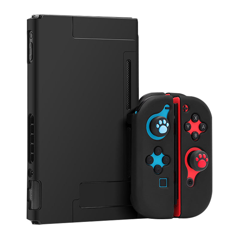 Scratch Resistant Dockable Case Set for Nintendo Switch Console Soft Silicone Joystick Protective Cover