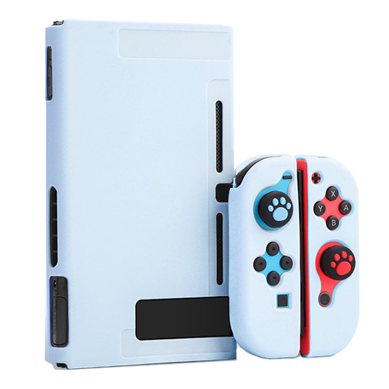 Scratch Resistant Dockable Case Set for Nintendo Switch Console Soft Silicone Joystick Protective Cover