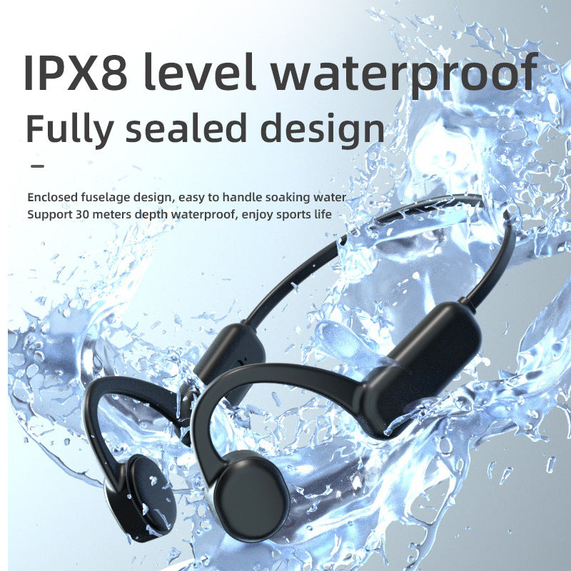 DG-X18 Pro 32G Memory Bluetooth 5.0 Bone Conduction Earphones Lightweight IPX8 Waterproof Headphones for Running Sports