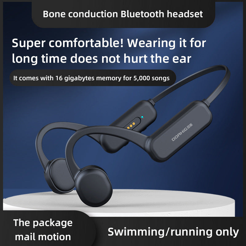 DG-X18 Pro 32G Memory Bluetooth 5.0 Bone Conduction Earphones Lightweight IPX8 Waterproof Headphones for Running Sports