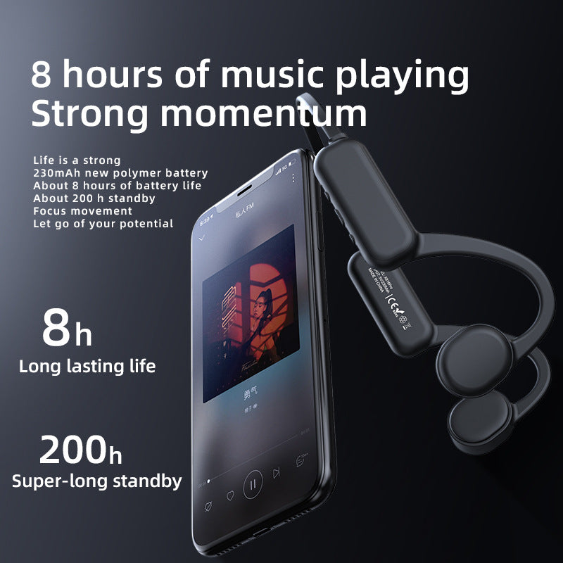 DG-X18 Pro 32G Memory Bluetooth 5.0 Bone Conduction Earphones Lightweight IPX8 Waterproof Headphones for Running Sports