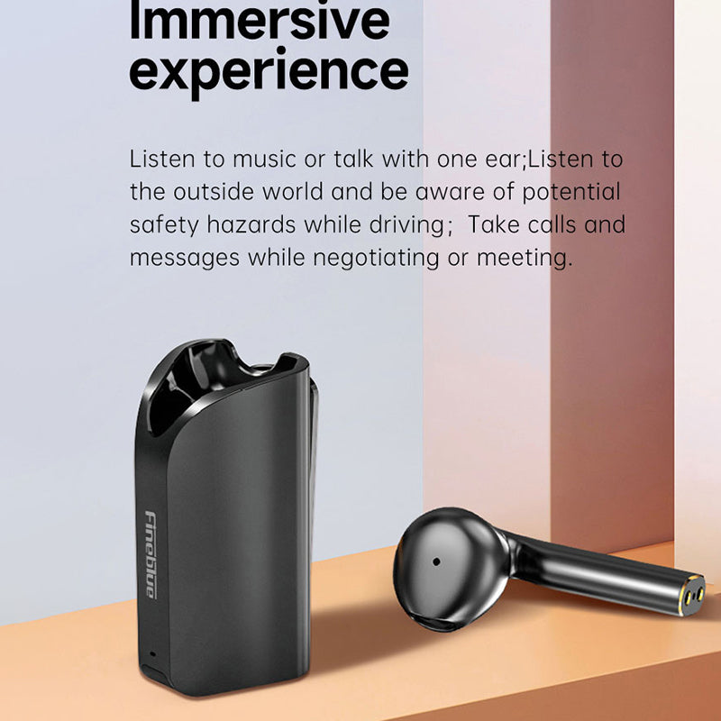 FINEBLUE F5 Pro Business Wireless Bluetooth Earphones with Clip-on Lavalier Charging Case