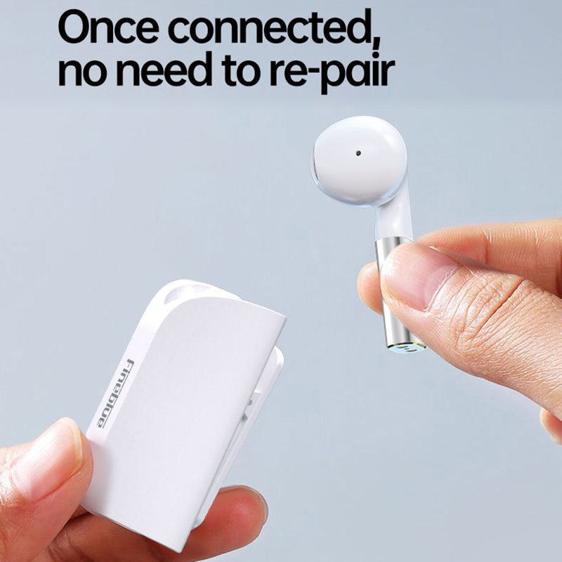 FINEBLUE F5 Pro Business Wireless Bluetooth Earphones with Clip-on Lavalier Charging Case