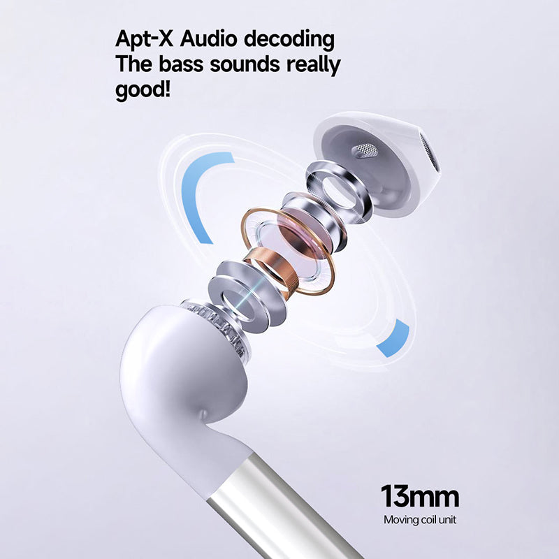 FINEBLUE F5 Pro Business Wireless Bluetooth Earphones with Clip-on Lavalier Charging Case