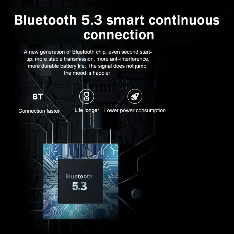 B8 Air Conduction Headphone Bluetooth 5.3 Waterproof Wireless Sports Music Gaming Neckband Headset