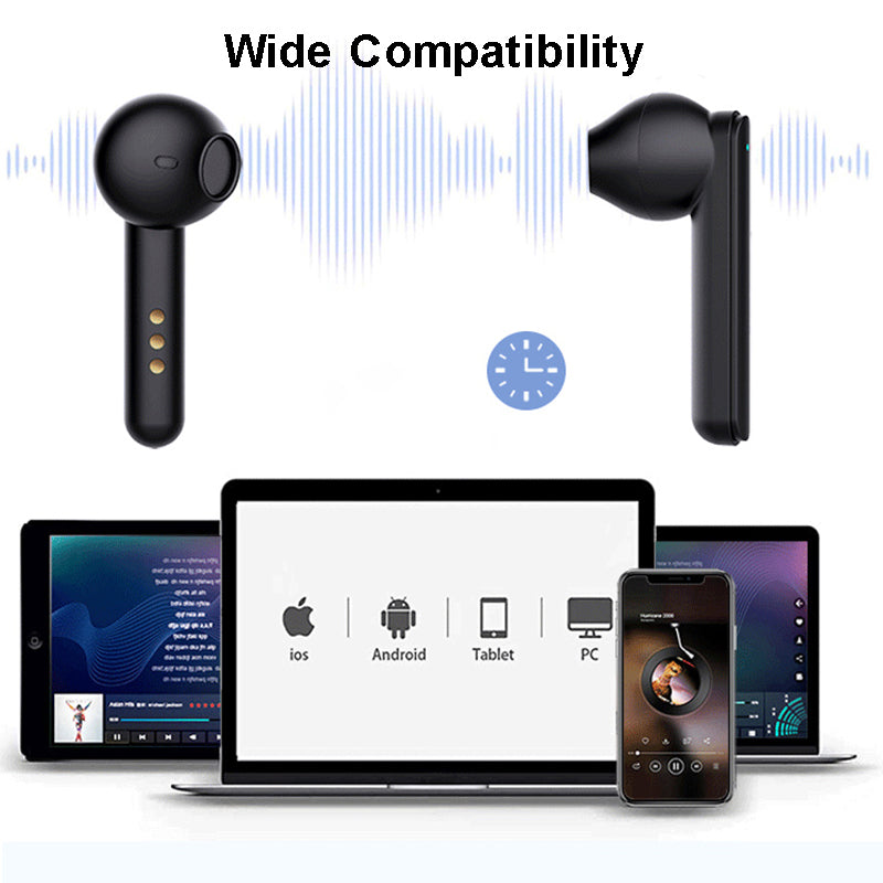 GORSUN V2S Bluetooth 5.0 TWS Headphones with LED Digital Display Noise Reduction Touch Control Earbuds