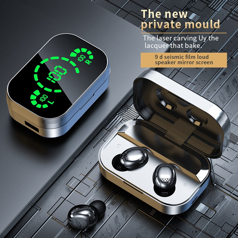 YD04 Wireless Bluetooth Headphones Noise Canceling TWS In-ear Earbuds with Digital Display