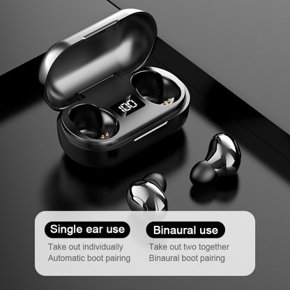 T8 Wireless Bluetooth Headset with Charging Case LED Digital Display Sports Earbuds