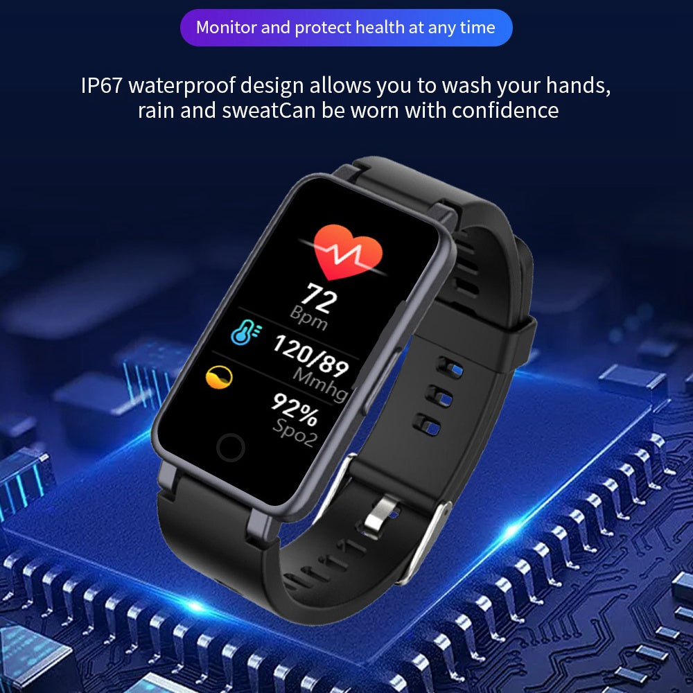 C2 0.96" Screen Smart Watch Health Monitor Sports Bracelet Multifunction Bluetooth Waterproof Intelligent Bracelet