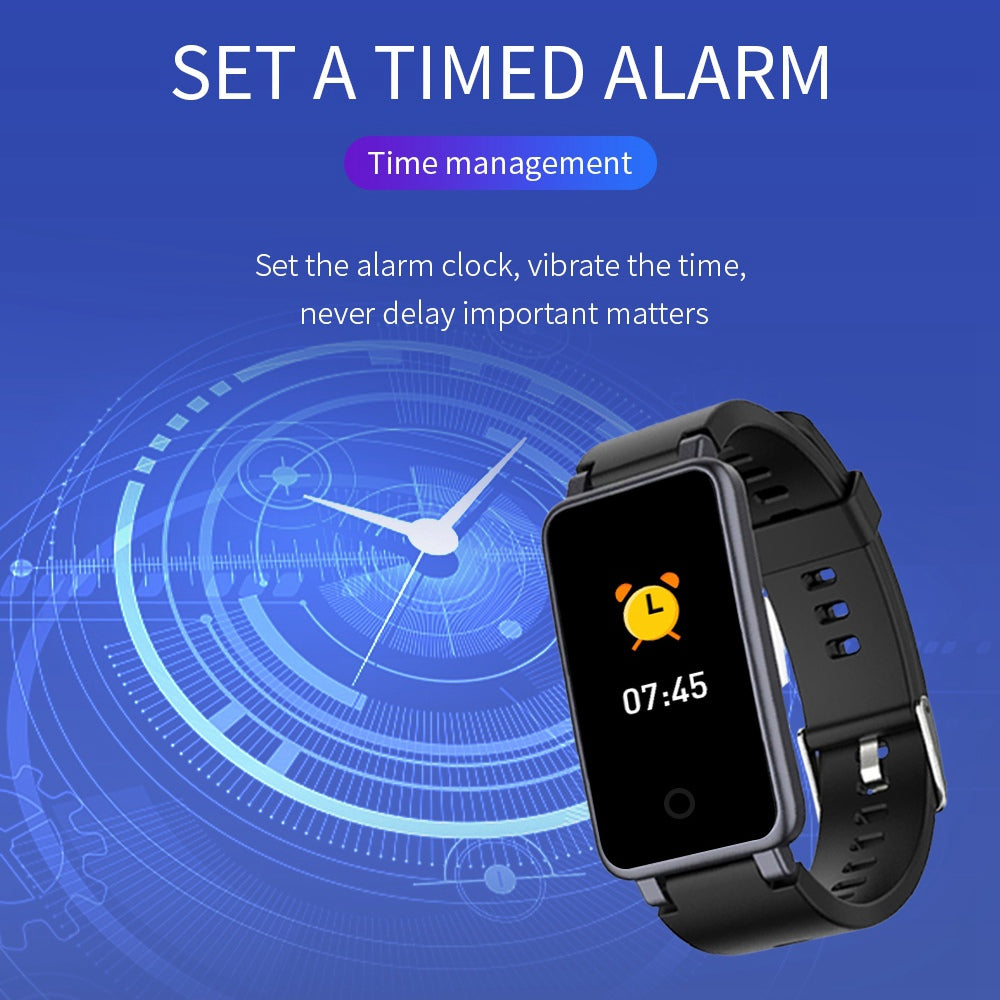 C2 0.96" Screen Smart Watch Health Monitor Sports Bracelet Multifunction Bluetooth Waterproof Intelligent Bracelet