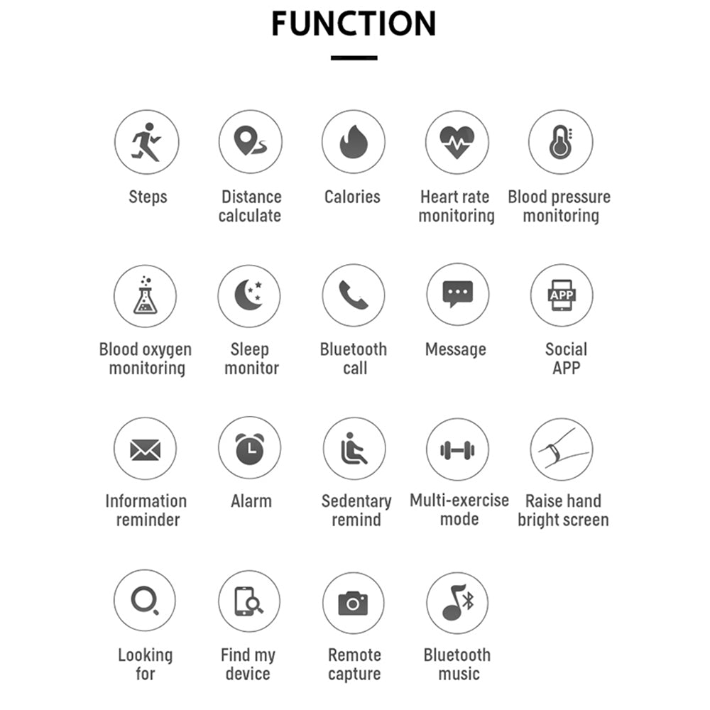 H13 Square Screen Bluetooth Call Sports Watch Heart Rate Sleep Monitoring Smart Wristband