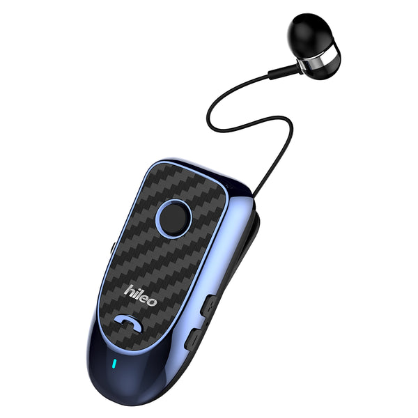 HILEO Hi60 Clip-On Style Bluetooth Headset Single Ear Wireless Headphone Stretchable Business Earphone for Driving