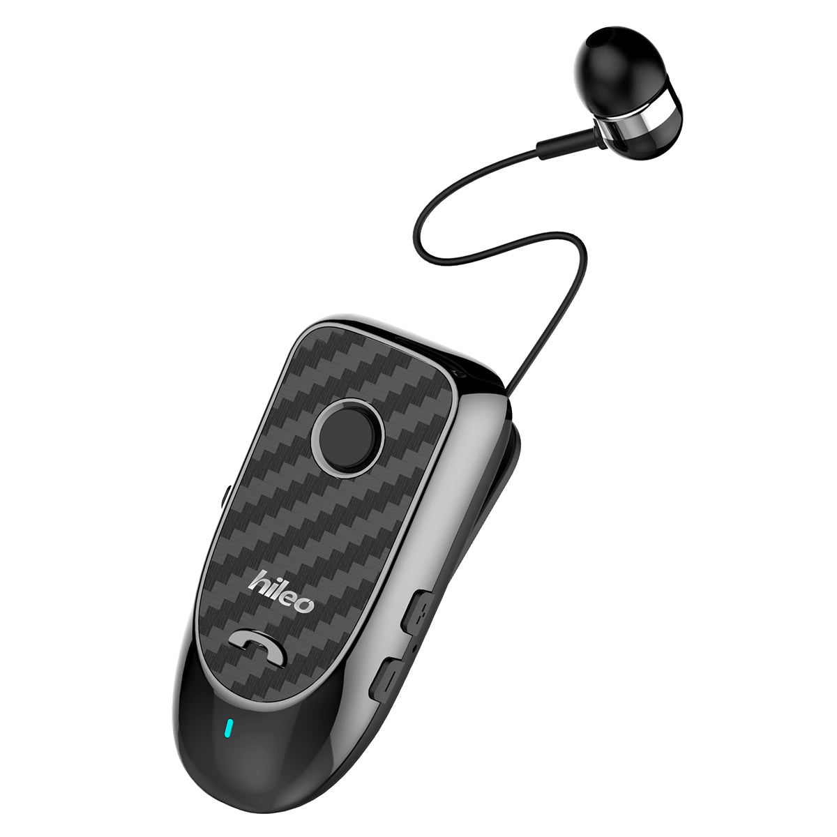 HILEO Hi60 Clip-On Style Bluetooth Headset Single Ear Wireless Headphone Stretchable Business Earphone for Driving