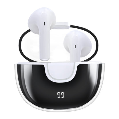 Transparent Bluetooth 5.0 TWS Earphones Semi-In-Ear HiFi Stereo Wireless Sports Earbuds Headphones