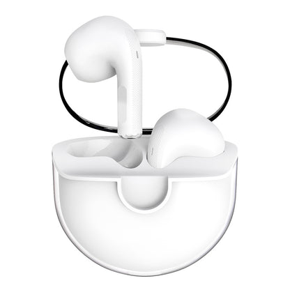 Transparent Bluetooth 5.0 TWS Earphones Semi-In-Ear HiFi Stereo Wireless Sports Earbuds Headphones