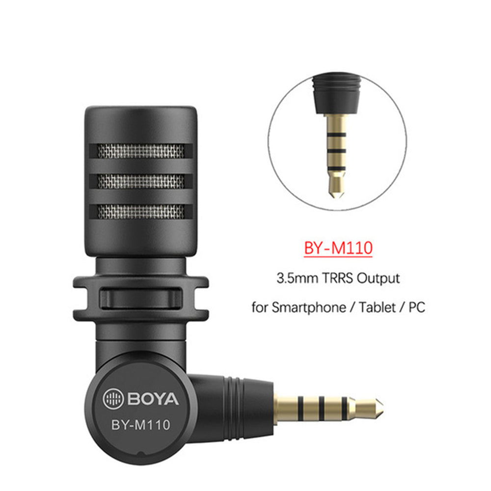 BOYA BY-M110 3.5MM TRRS Output Mini Microphone