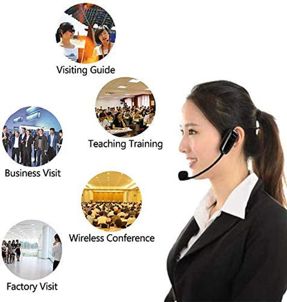 U12A Head-mounted UHF Wireless Microphone Headset Voice Amplifier Mic Speaker for Teaching Guide Lecture Meeting