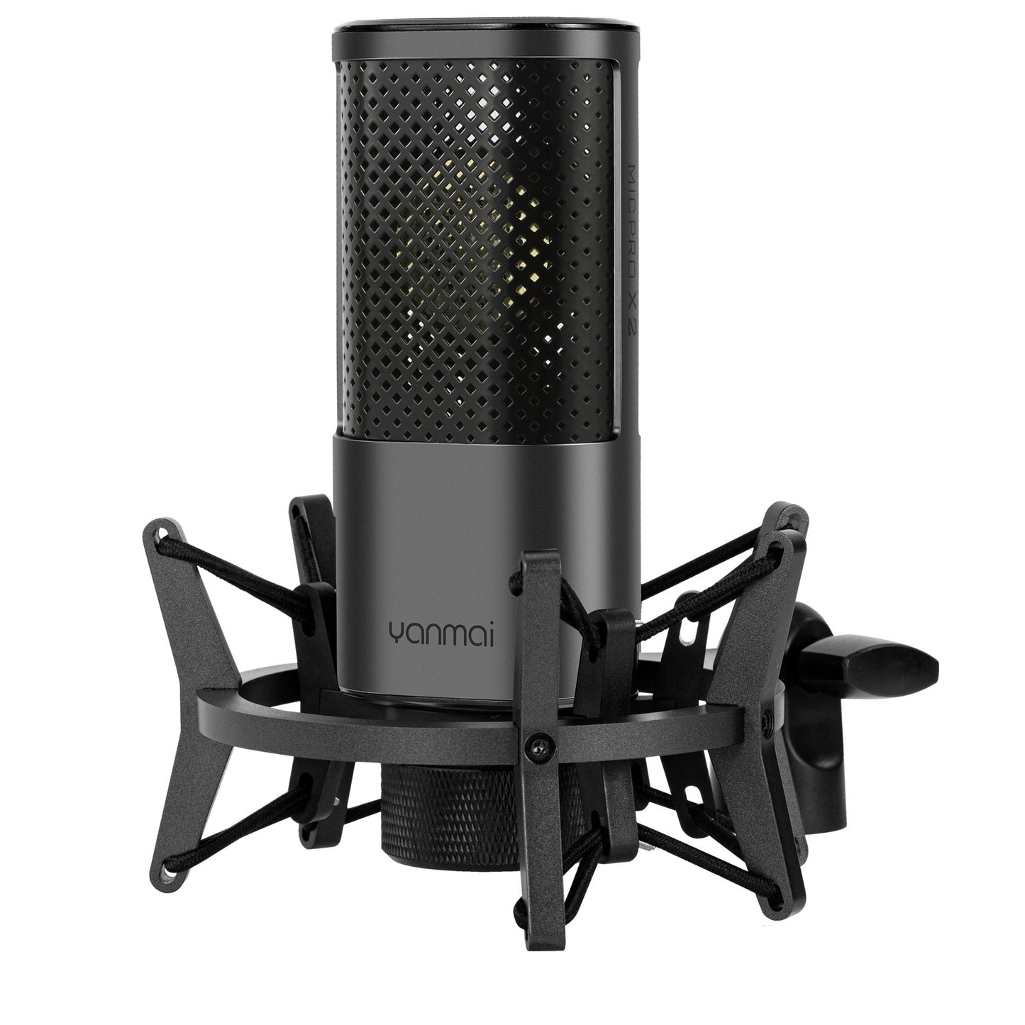 YANMAI X2 Condenser Microphone Kit Cardioid Mic Shock Mount+Foam Cap+Cable for PC Studio Recording