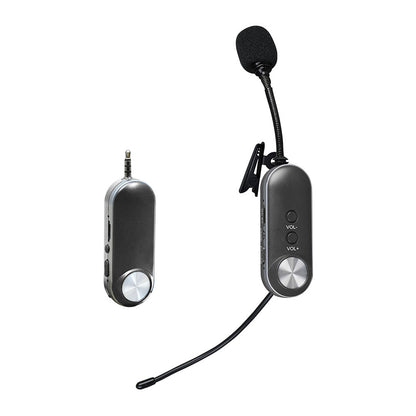 LTD-3 Wireless Lavalier Microphone Video Live Streaming Interviews Lapel Clip Headset Mic with Receiver